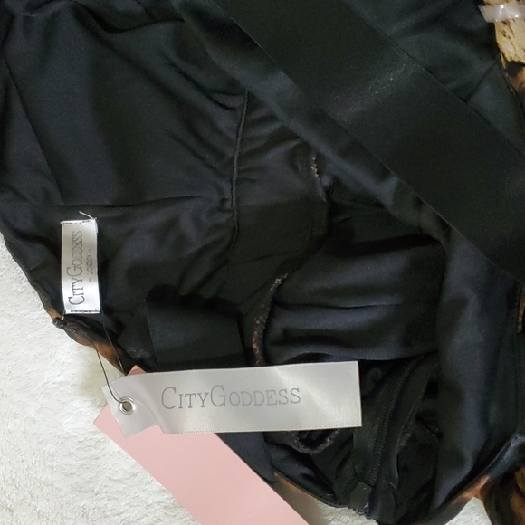 City Goddess Animal Print Long Dress - Picture 5 of 5